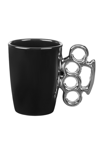 OEM Cană Decorativa neagră cu mâner 3D Pumn 400ml – cadou util cu design care...