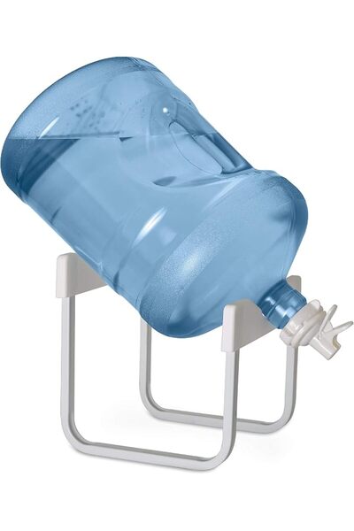 BRIO Stainless Steel 3-5 Gallon Water Jug Stand and 2 Dispenser Valves, Rust-...
