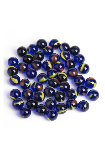 OEM Bile din Sticla Albastră 15mm - 50buc – pentru joacă și momente pline de ...