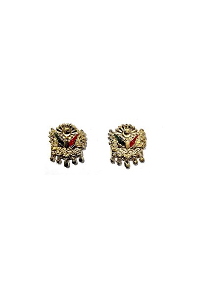 BsElektronik Ottoman Sancak Fındık Arma 2 Pieces Metal Small Arma Gold Design