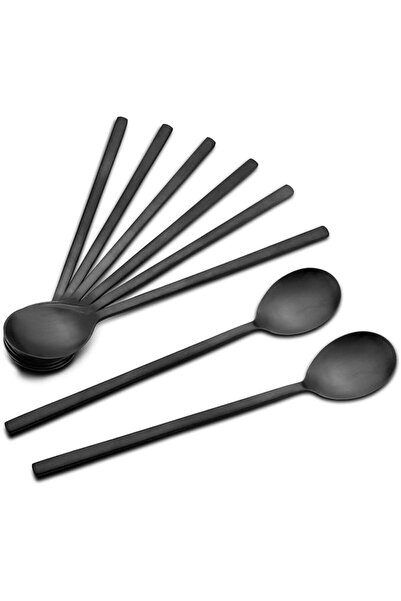 GENERAL Korean Spoons, 8 Pieces Stainless Steel Soup Spoons, 8.5 Inch Korean ...