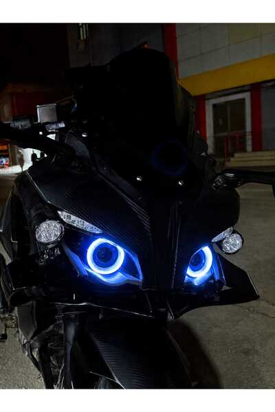 Genel Markalar Bajaj Pulsar RS200 melek gözü halka (birebir uyumlu) MAVİ