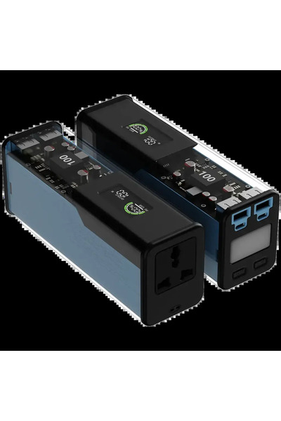 Powerology Énergie 27000mAh Power Bank with AC Outlet - Black