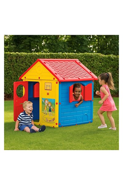 OEM Casa de Exterior pentru Copii Multicolora cu Sonerie 125x100x104cm – pent...