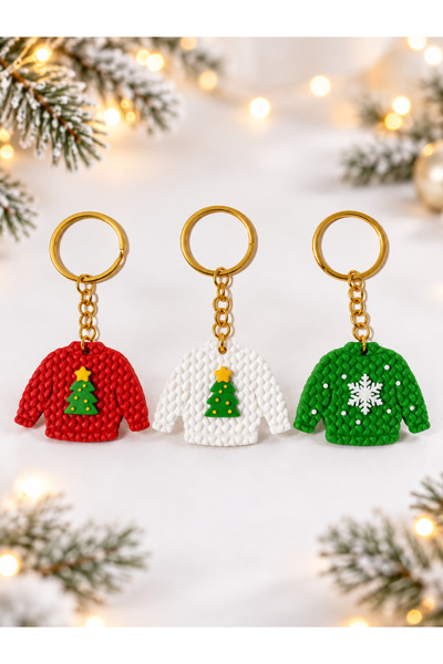 ARPAT NEXT 3 Pieces Christmas Keychains