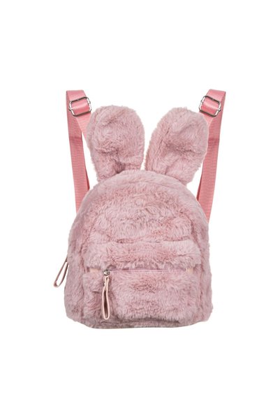 OEM Rucsac de Pluș Roz cu Urechi pentru Copii 23x11x33.5cm – moale și potrivi...