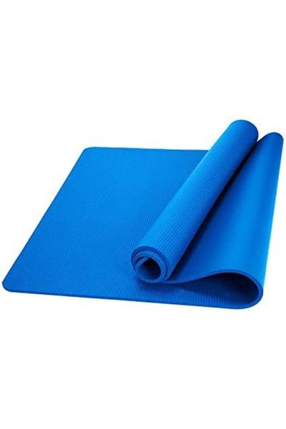 EDU NBR Yoga Mat 183x61cm, Blue - 10mm Thick