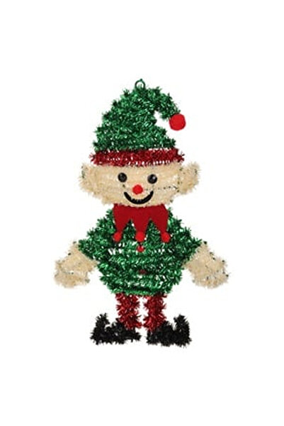 OEM Decoratiune de Craciun 3D Spiridus cu Beteala 39cm