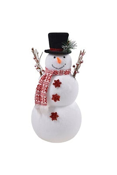 OEM Figurina Decorativa de Craciun Om de Zapada din Spuma cu Palarie Neagra 52cm