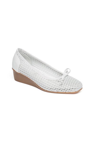 Elile Shoes Genuine Leather Wedge Heel Comfort Women's Shoes in Sizes 33-34-35 and up to Size 41-42