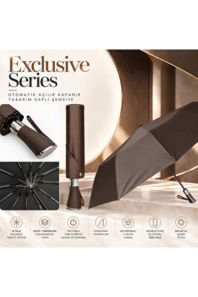 AVENTUS Exclusive Series - Otomatik Açılır Kapanır Tasarım Saplı 12 Telli Şem...