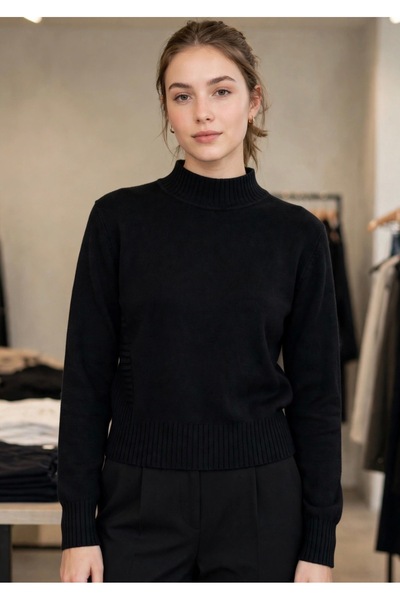 BESQAA FASHION Balıkçı yaka kazak