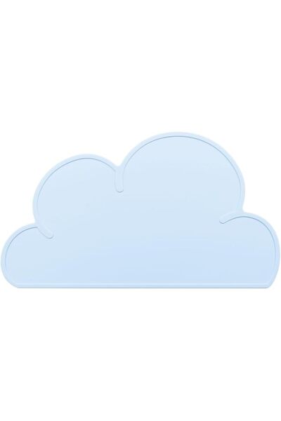 QPIX مفرش طعام للأطفال - مفرش طعام من السيليكون على شكل سحابة غير قابل للانزل...
