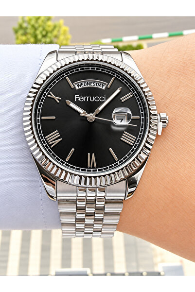 42 mm Çelik Takvimli Erkek Kol Saati