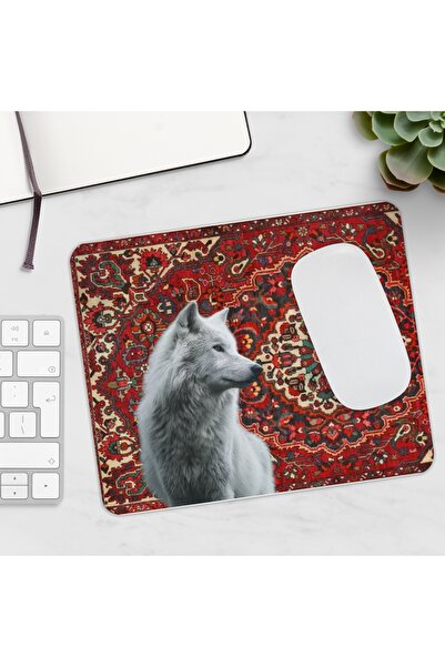 Etnik Halı Kurt Desenli Mousepad