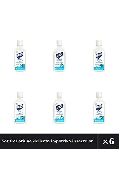 Aroxol Set 6x Lotiune delicata impotriva insectelor Protect, 85 ml
