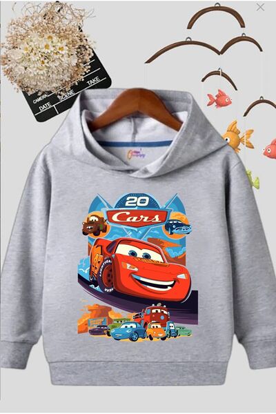 Generic Brand Logo Printed Hooded Children's Sweatshirt