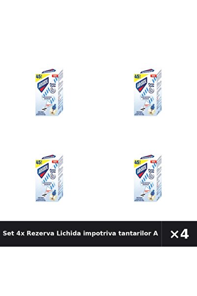 Aroxol Set 4x Rezerva Lichida impotriva tantarilor Aroxol, 1 bucata