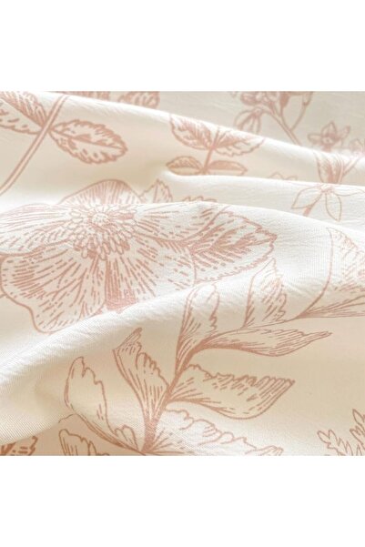 GENERAL Xrare Double Layered Yarn Bedding Set 4Pcs, Polyotton Duvet Cover Set, Queen Size Quilt Cover(200x23