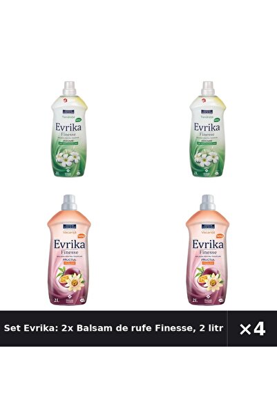 Evrika Set Evrika: 2x Balsam de rufe Finesse, 2 litri + Balsam de rufe Fructu...