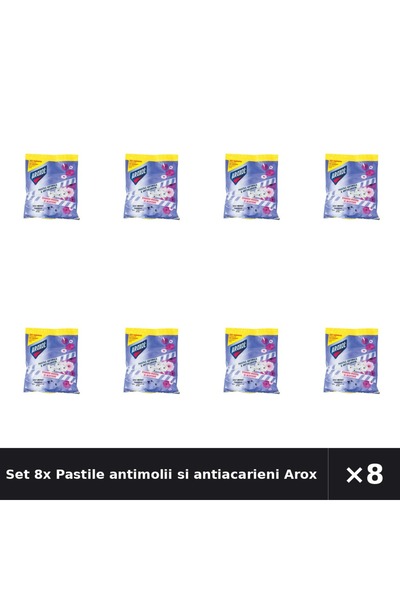 Aroxol Set 8x Pastile antimolii si antiacarieni 20 bucati