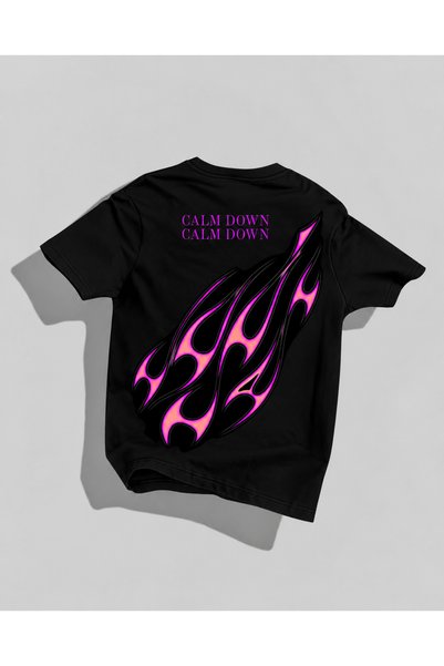 Nulivez Cmd Calm down Anime Inspired Oversize T-Shirt