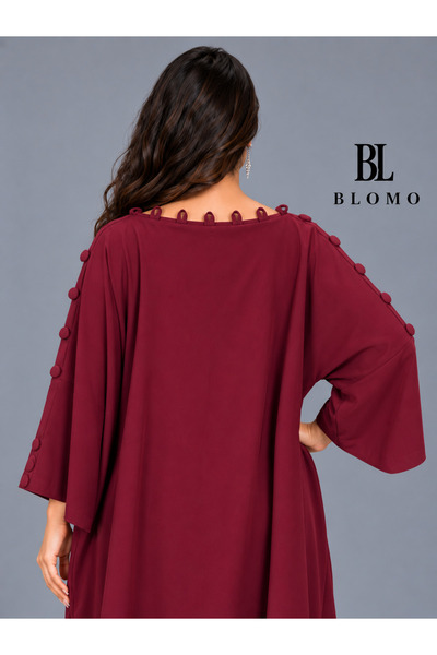 BLOMO جلابية نسائي بتصميم راقٍ وفضفاض