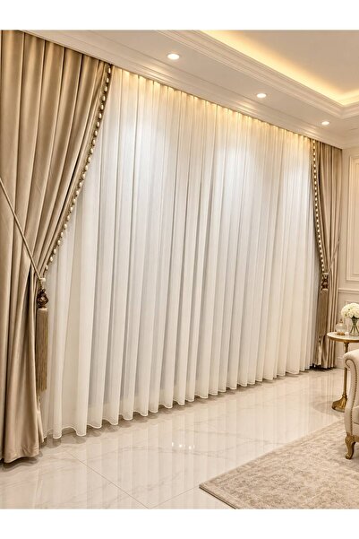 GACALLAR HOUSE Premium Bamboo Heavy Weight 1/3 Full Pleated Iron-Free After-Wash Ironing, Does Not Show Household Items