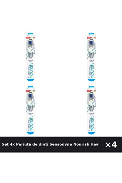 Sensodyne Set 4x Periuta de dinti Nourish Healthy White, Moale