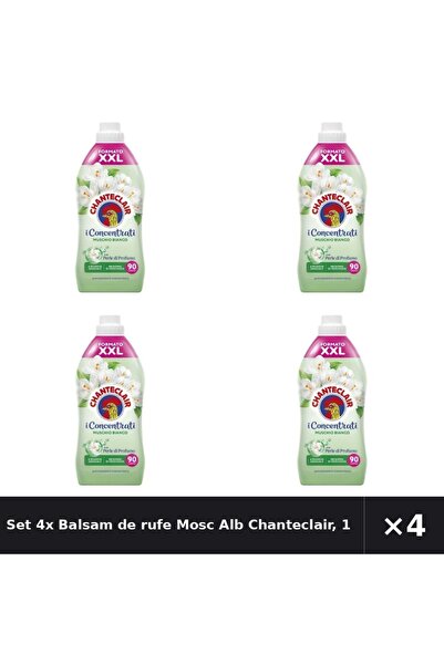 Chanteclair Set 4x Balsam de rufe Mosc Alb Chanteclair, 1800 ml, 90 spalari