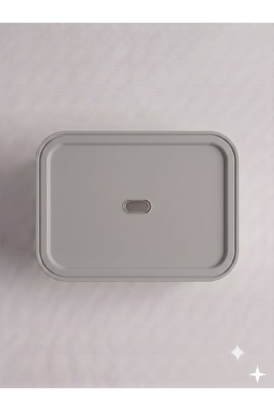 decosense Gray Lid Medium Size 9 Liters 40X30X10 cm Polypropylene Plastic Organizer - Toy Box and Storage Basket