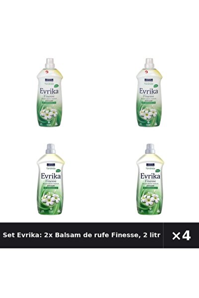 Evrika Set Evrika: 2x Balsam de rufe Finesse, 2 litri + Balsam de rufe Iasomi...
