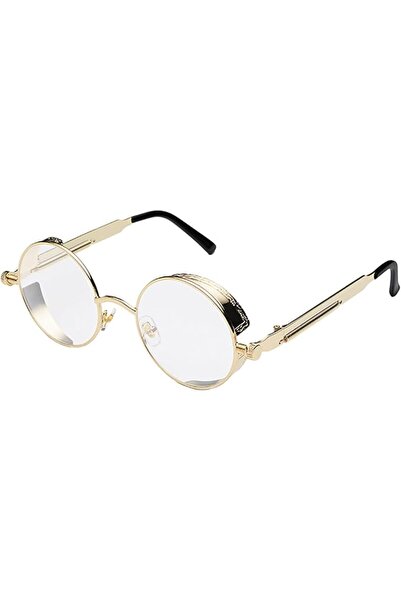 ProudDemon Retro Gothic Steampunk Sunglasses for Women Men Round Lens Metal F...