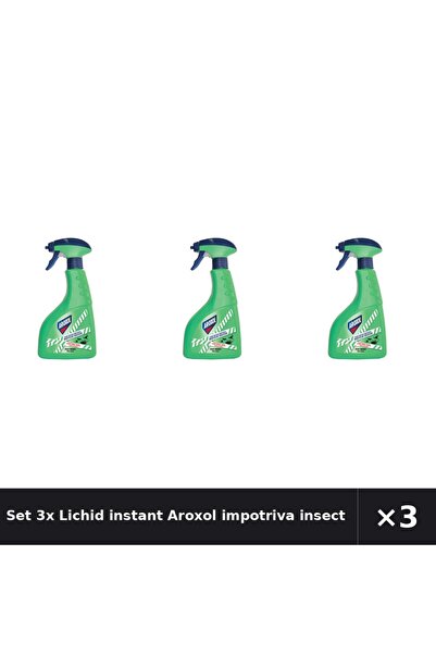 Aroxol Set 3x Lichid instant impotriva insectelor taratoare 400 ml