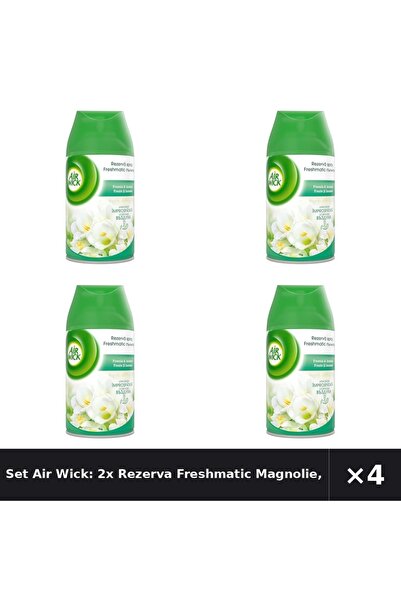 Air Wick Set Air Wick: 2x Rezerva Freshmatic Magnolie, 250 ml + Rezerva Fresh...