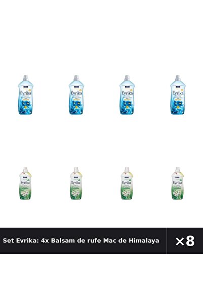 Evrika Set Evrika: 4x Balsam de rufe Mac de Himalaya, 2 litri + Balsam de ruf...