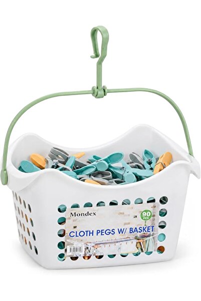 GENERAL Mondex Clothes Clips With Hanging Basket