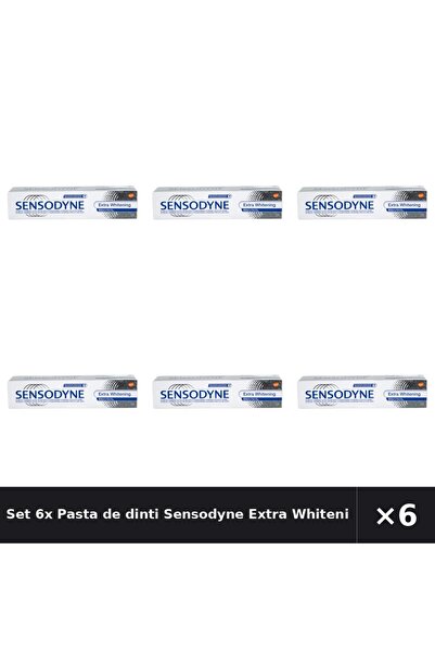 Sensodyne Set 6x Pastă de dinți Extra Albire, 100ml