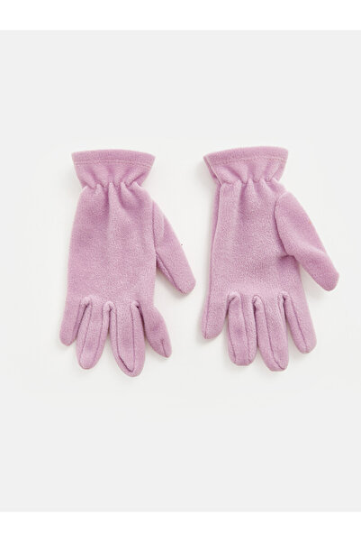 LC Waikiki Özmarka New Season Lilac Ankle-Cuffed Girls' Fleece Gloves