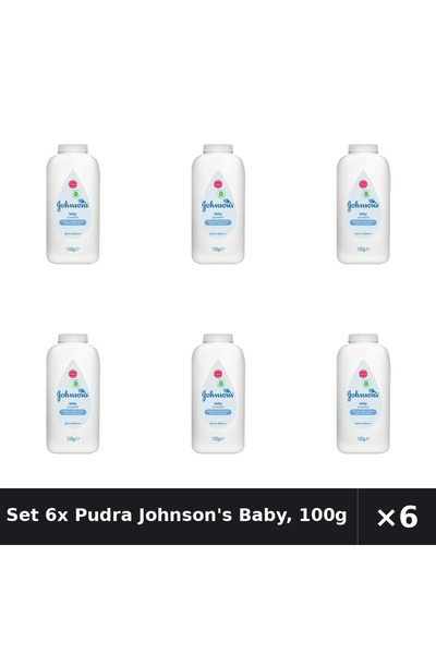 Johnson's Baby Set 6x Pudră Johnson's Baby, 100g