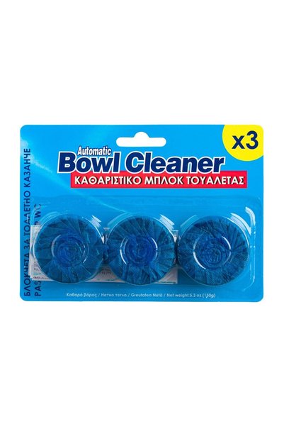 Jumbo Pastile Rezervor WC Bleu 50g, 3 buc – Parfumare Proaspătă la Fiecare Cl...