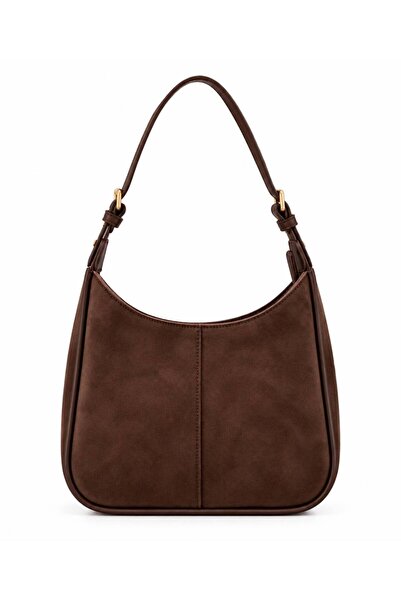 Neli Elegant Women's Suede Hand and Shoulder Bag