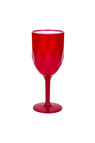 OEM Pahar din plastic roșu alb cu Picior pentru Vin 350ml – servire elegantă ...