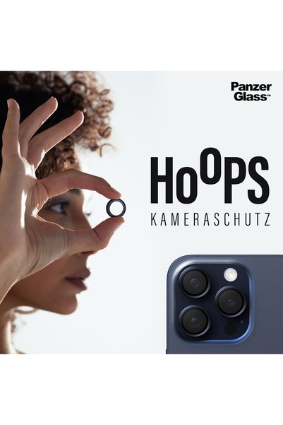 CARE by PanzerGlass® PanzerGlass ®   Cercuri ®   Protector lentilă cameră - iPhone 16 Pro / iPhone 16 Pro Max - Negru
