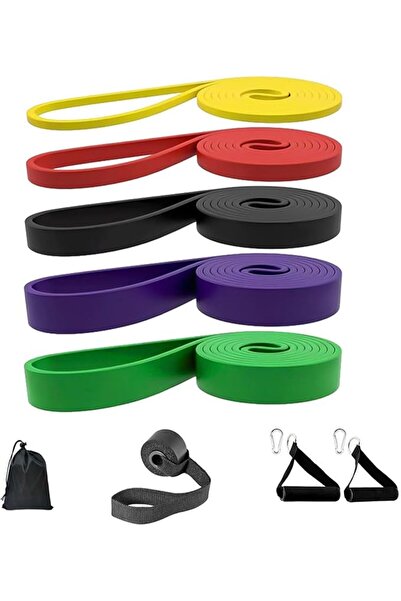 Generic Resistance Bands Set of 5, TPE Exercise Bands for Pull-Ups, Workout, ...