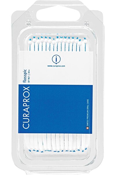 Curaprox Flosspic Flosser and Toothpick in One for Interdental Cleaning/Ergon...