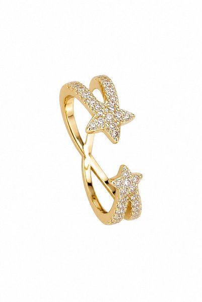 nesdesignn Stone Star Pinky Ring