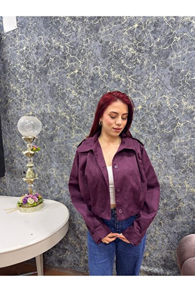 Generic Brand Plum Bomber Jacket