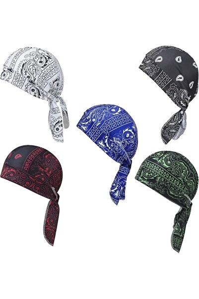 TERRIFI Cooling Headscarf, Elastic Fit Paisley Helmet Liner, Breathable Sweat...