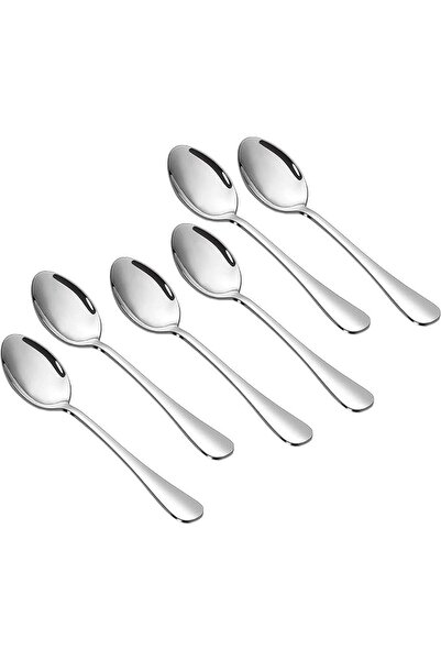 Moment 6 Piece Spoons Teaspoons Set 20cm/7.9 Inch, Stainless Steel Long Handl...
